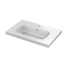 Mobili VARMA 60 cm | Finitura Rovere Hawaii | Maniglie Nere | Mobile 60 x 64 x 46 cm con 2 cassetti + lavabo in cerámica
