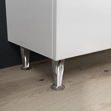 Kiamami Valentina Mobile Bagno 106 CM Classico con LAVABO Specchio E PENSILE Bianco Easy