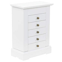 E E-NICES Armadietto per Gioielli con Specchio in MDF 25x13,5x34 cm