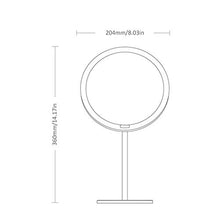Lshbwsoif - Specchio da trucco a LED, con controllo toccante, per camera da letto, bagno