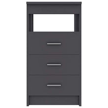 vidaXL - Sideboard mit Schubladen Grau 40×50×76 cm Spanplatte