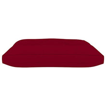 vidaXL Cuscino per Pouf su Pallet Rosso Vino in Tessuto