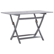 vidaXL Set da Pranzo per Giardino 5 pz Legno Massello di Acacia Grigio