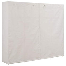 Festnight Armadio in Tessuto, Guardaroba Portatile Bianco 200x40x170 cm