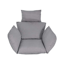 Cuscino per Sedia Cesto Appeso Altalena Rimovibile Culla Amaca Schienale Esterno da Ufficio Supporto Lombare (Colore: Grigio)