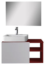 Aleghe Fun – Mobile da Bagno, Colore: Rosso Lucido