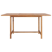 E E-NICES Tavolo da Giardino 150x150x76 cm in Legno Massello di Teak