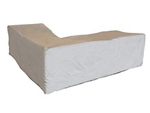 Perel - Fodera da esterno per salotto da giardino in L, 300 cm