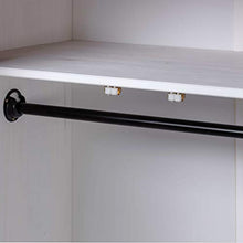Montloxs Armadio a 3 Ante, 4 Ripiani e Un Ampio Scomparto con un'asta per Appendere, Armadio in Legno di Pino massello, mobili per la Camera da Letto, 118x50x171,5, Bianco