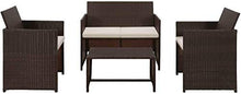 Set da giardino Mobili da giardino, copertura per la sedia per il tempo libero, set da giardino Mobili da giardino, moda integrata e funzione,Brown