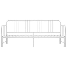 SKM Telaio Divano Letto Estraibile Bianco in Metallo 90x200 cm