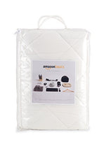 Amazon Basics - Protezione trapuntata e impermeabile per materasso Trapuntato e impermeabil 90 x 190 cm bianco