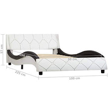 SKM Giroletto Bianco e Nero in Similpelle 90x200 cm (25.5kg)