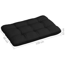 vidaXL Cuscini per Divano su Pallet 5 pz Neri