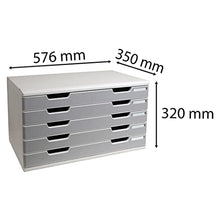 Exacompta 322041D Cassettiere, Grigio Chiaro/Granito, 35 x 57.6 x 32