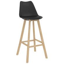 vidaXL Set da Bar 3 pz Nero