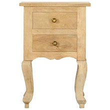 vidaXL Comodino 40x35x60 cm in Legno Massello di Mango
