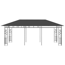 vidaXL Gazebo con zanzariera, 6 x 3 x 2,73 m, antracite