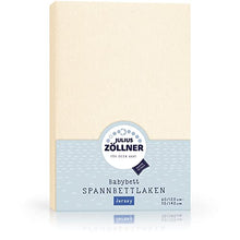 Julius Zöllner 8320113230 - Coprimaterasso Jersery per Lettino, Dimensione: 60 x 120 cm/70 x 140 cm, Colore: ecru