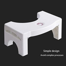 Sgabello per WC, antiscivolo, pieghevole, sgabello ausiliario, 40 x 25 x 17,5 cm
