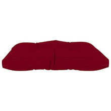 vidaXL Cuscino per Pouf su Pallet Rosso Vino in Tessuto