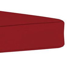 vidaXL Cuscino per Pouf su Pallet Rosso Vino in Tessuto