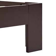 BIGTO - Struttura per letto in legno di pino massiccio, per camera da letto, stile C, 100 x 200 cm, colore: Marrone scuro