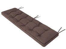 Cuscino per panchina da giardino, 180 x 50 cm, marrone