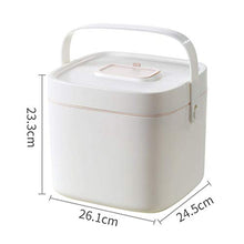 Wjmss Scatola di Medicina, Alta capacità Portable Plastic Box Box Box Box Box Organizer con Manico Doppio Strato,Bianca,Large