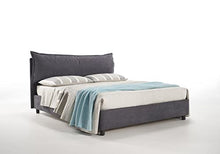 EVERGREENWEB - Letto con Moderno Box Contenitore e Rete a Doghe in Legno Elegante Testiera Tessuto Imbottito SFODERABILE Ideale per Camera da Letto (GRIGIO SCURO, 160X190)