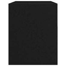 Kshzmoto Comodino in truciolare Nero Lucido, Pratico Comodino per Camera da Letto familiare 40 x 30 x 40 cm (Larghezza x profondità x Altezza)