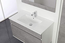 Feridras Fabula Composizione Bagno, Sospeso, 2 Ante, Bianco/Cemento, 47 x 90 x 67 cm