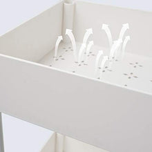 B&G Mensole, Carrelli, 3 Piani, Ultra-Sottili Scaffalature di Stoccaggio, Servizi Igienici, Bagni, Cucine E Camere da Letto,Bianca