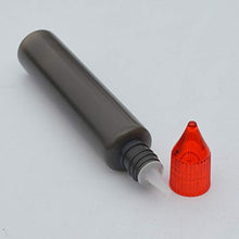 Trasparente Bottiglia di stile di plastica vuota di 100pcs della penna vuota con bottiglia di plastica nera di plastica 30ml con cappuccio variopinto e punta lunga e bottiglia liquida Bottiglia di vet