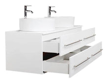 Mobile bagno Novum XL bianco lucido con doppio lavabo