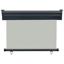 vidaXL - Tenda da sole laterale per balcone, 100 × 250 cm, colore: Grigio