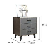 Comodino armadietto portaoggetti Comodino Moda arredo Semplice Camera da Letto Camera da Letto (Color : Gray, Size : 55 * 40 * 60cm)