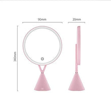 Specchi da Trucco Il trucco dello specchio LED con luce Dormitorio Desktop Desktop Ragazze di bellezza di riempimento portatile Luce Specchio specchio for il trucco Specchio da Tavolo