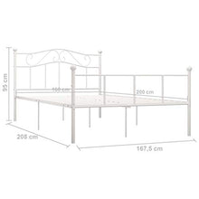 SKM Giroletto Bianco in Metallo 160x200 cm (18.5kg)
