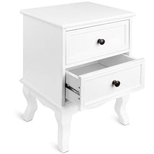 MIADOMODO® Comodino con 2 Cassetti - 49x34,5x30cm, Bianco, in Legno e MDF, Set da 1 o 2 - Comodino da Letto, Comodino Camera da Letto, Comodini da Notte, Camera da Letto Salotto (Set da 1)
