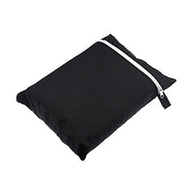 ASSR - Cuscino per sedia da esterno, 81 x 81 x 61 cm, impermeabile, colore: nero