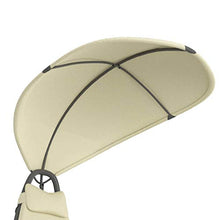 vidaXL Dondolo da Giardino Crema 160x80x195 cm in Tessuto