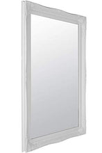 Mirror Grande specchio decorativo bianco da parete antico 3Ft6 X 2Ft6, 107x76
