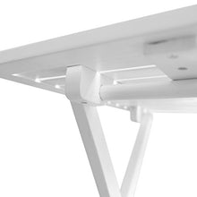 vidaXL Legno di Acacia Tavolino da caffè da Giardino Pieghevole Bianco Tavolo