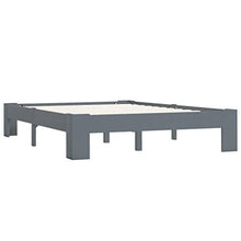 FAMIROSA Giroletto Grigio in Legno Massello di Pino 140x200 cm