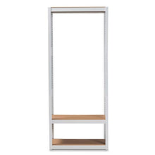 Baxton Studio Elton - Organizer per armadio, moderno e contemporaneo, con 3 ripiani, in metallo bianco