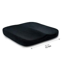 Greatangle Comodo Cuscino Piatto Cuscino Anca Anti emorroidi Memory Foam Home Office Sedia per Auto Cuscino per Sedile Panno di Taglio Nero