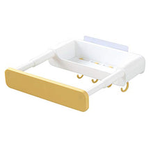 Starmood - Supporto per WC nascosto per lavabo, senza fori, retrattile, per cucina, bagno, casa Giallo