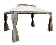 SAMIRA Gazebo da Giardino 3x4 con zanzariera MOD. Santiago