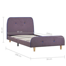 SKM Giroletto Grigio Talpa in Tessuto 90x200 cm (21.4kg)